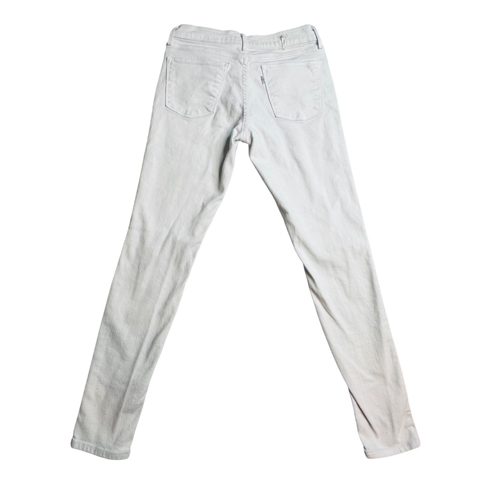 Levis 710 Super Skinny Jeans Womens W28 L27.5 White‎ Denim Distressed Stretch